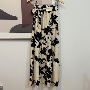 SHEIN Maxi Skirt Graphic Floral Print Medium 6